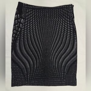 Diane Von Furstenberg Mae Wool Blend Pencil Skirt 8